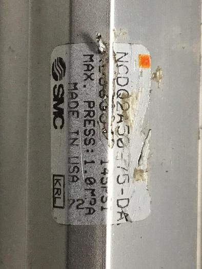 Used SMC Cylinder NCDQ2A50-75-DA-K00033 #124220