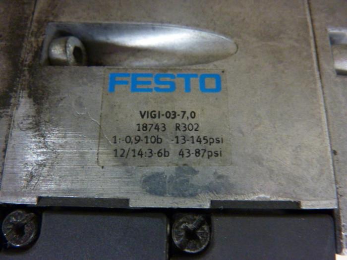 Used FESTO Control Block w/ Valves IFB8-03 #52795