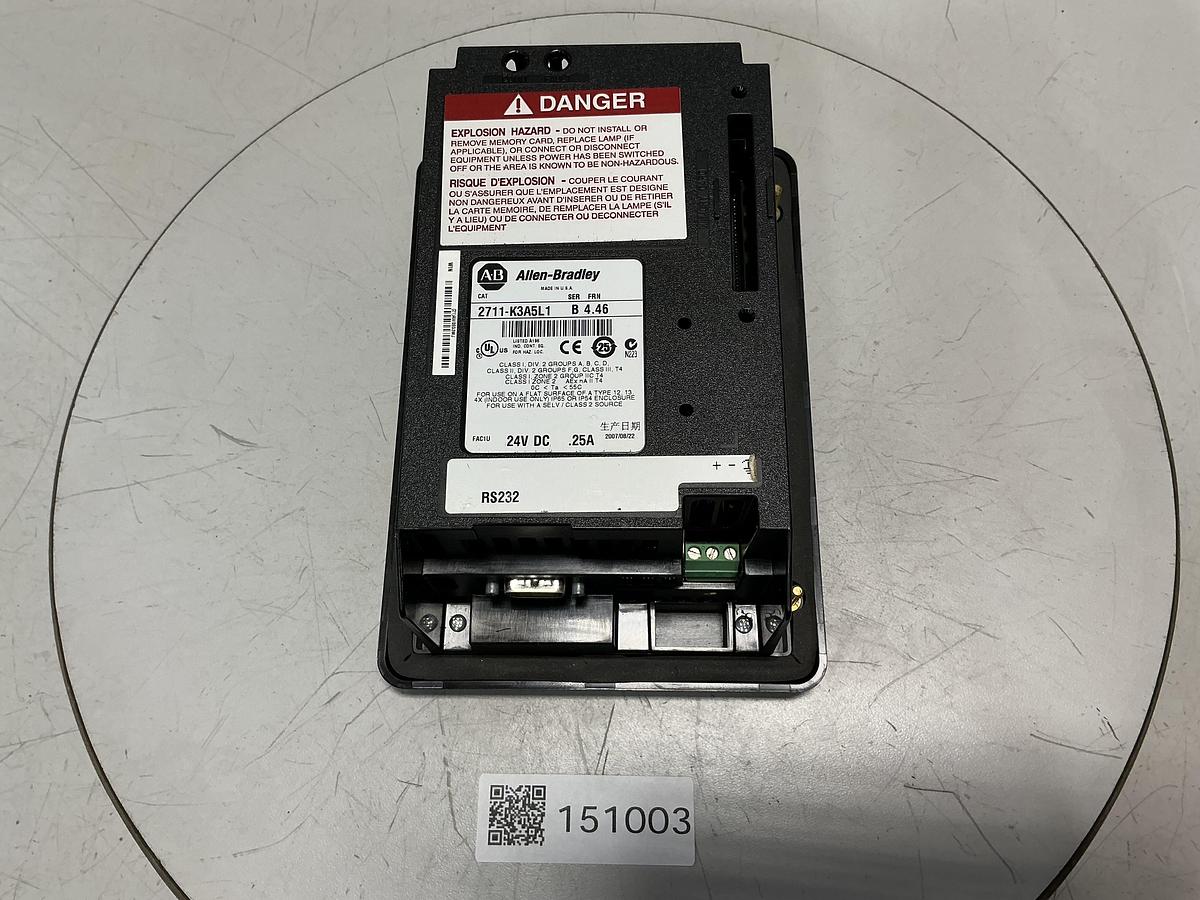 Used ALLEN BRADLEY 2711-K3A5L1