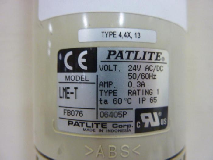 Used PATLITE Signal Tower LME-T #53200