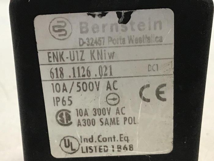 Used BERNSTEIN Limit Switch ENK-U1Z-KNIW #121281