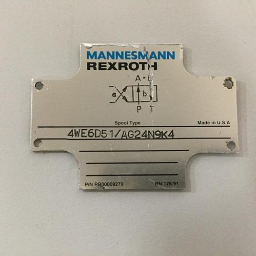 Used REXROTH Valve 4WE6D51AG24N9K4 #93376