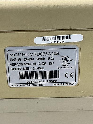 Used DELTA VFD075A23B
