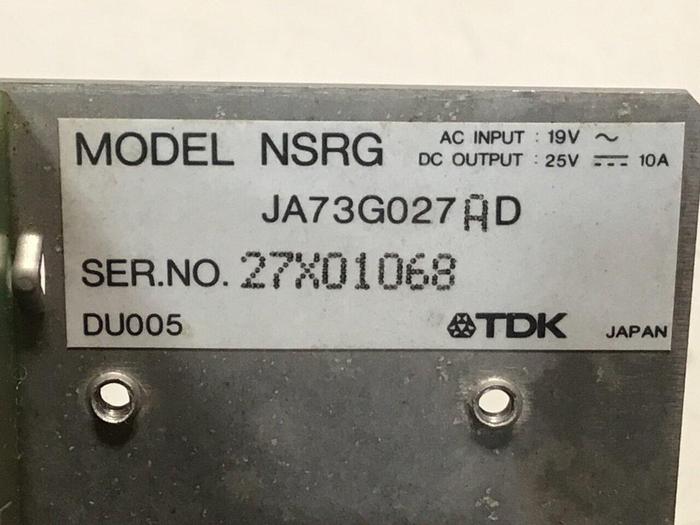 Used TDK Power Supply NSRG JA73G027 #118601