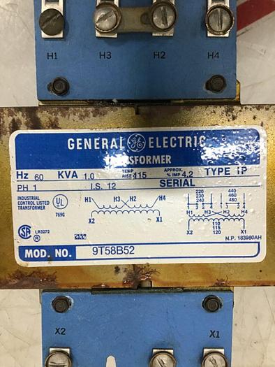 Used GENERAL ELECTRIC 1.0 kVA Transformer 9T58B52 #130132