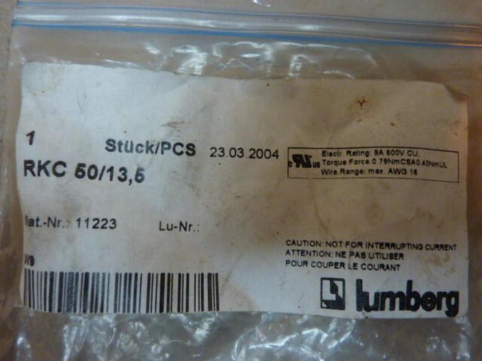 LUMBERG Connector / Component Kit RKC 50/13,5 #29026
