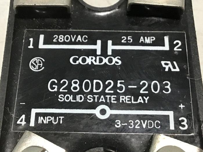 Used GORDOS Solid State Relay G280D25-203 #117996
