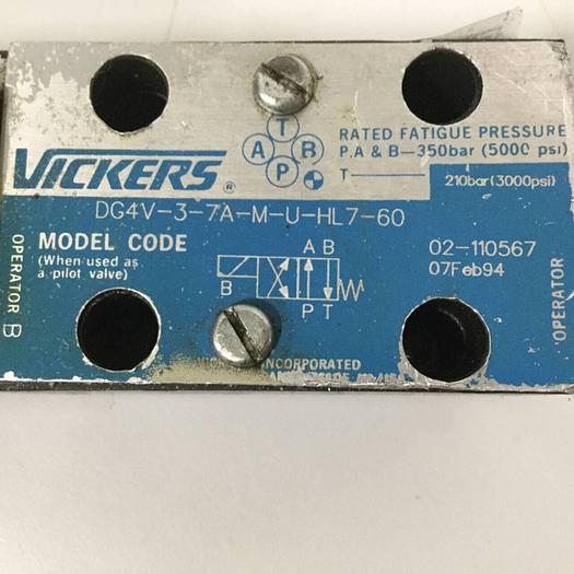 Used VICKERS Valve DG4V37AMUHL760 #90446