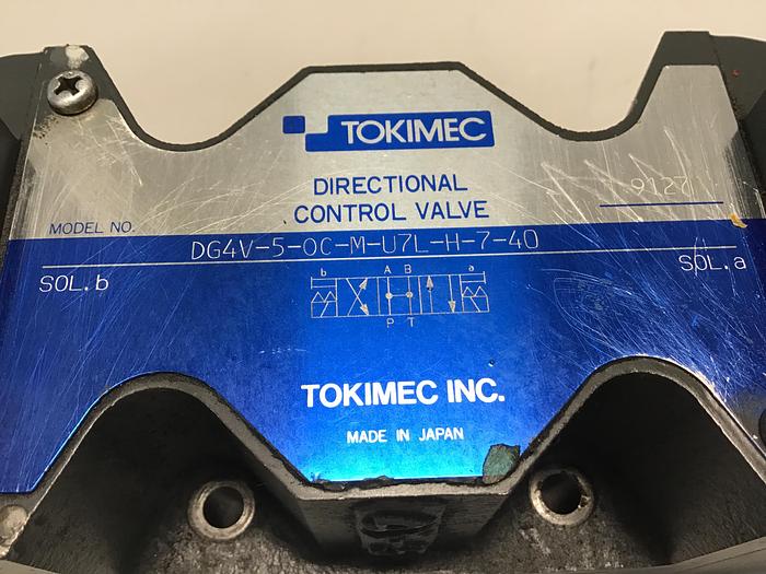 Used TOKIMEC Valve DG4V-5-OC-M-U7L-H-7-40 Used #145695
