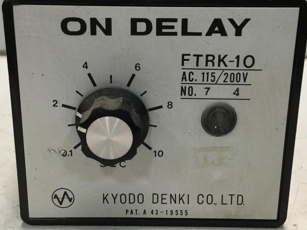 Used KYODO DENKI On Delay Timer FTRK-10 User