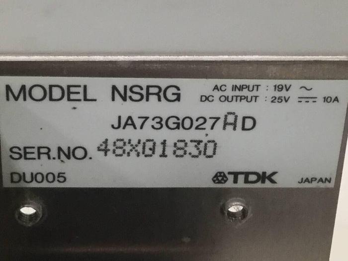 Used TDK Power Supply NSRG JA73G027 #100475