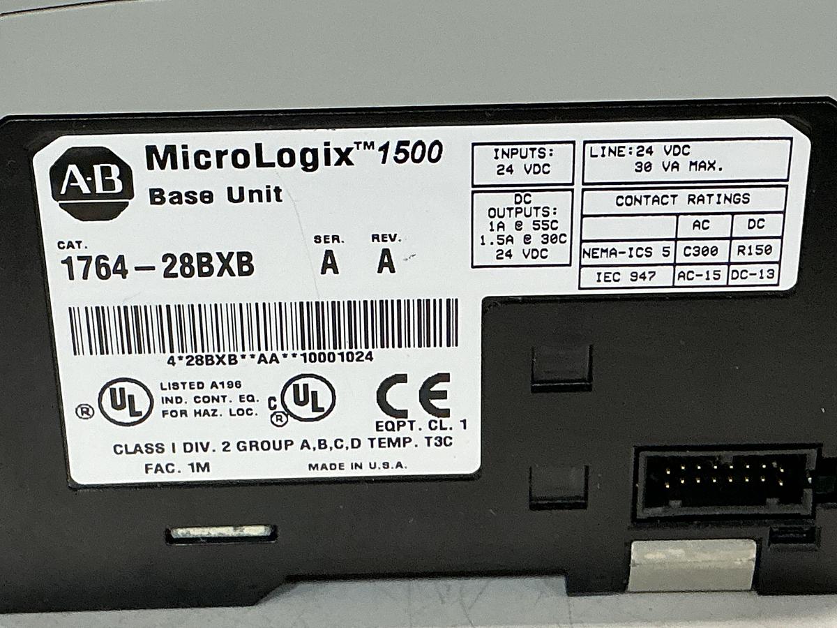 Used ALLEN BRADLEY 1764-28BXB SER A