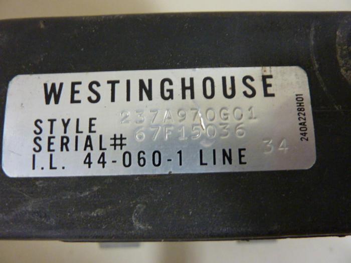 Used WESTINGHOUSE 0.6 KV Transformer 237A970G01 #52257