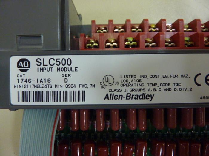 Used ALLEN BRADLEY Input Module 1746-IA16 SER D #81764