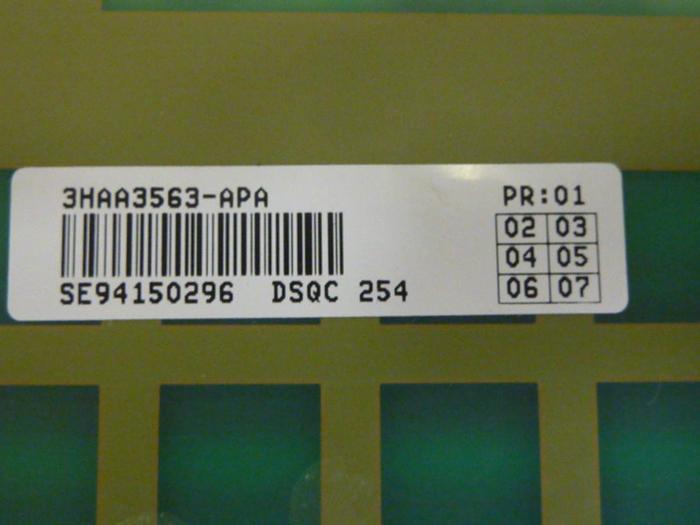 Used ABB Backplane Board 3HAA3563-APA #62915