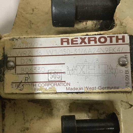 Used REXROTH Valve 4WRZ16W1150316A24N9EK4D2M Used