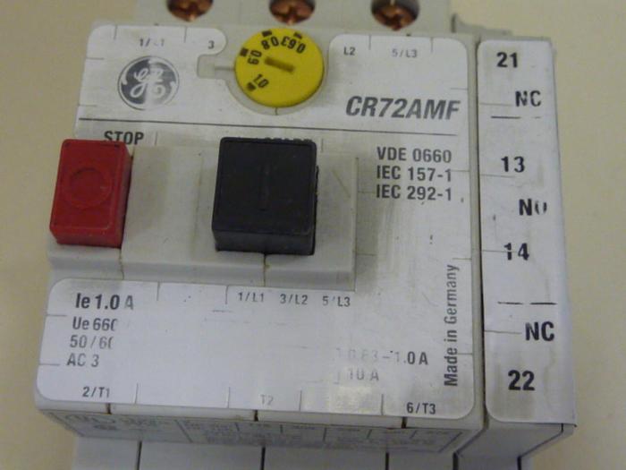 Used GENERAL ELECTRIC / GE Motor Starter CR72AMF #63633