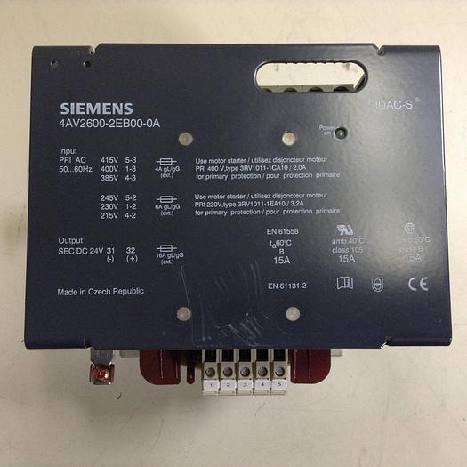 Used SIEMENS Power Supply 4AV2600-2EB00-0A #86370
