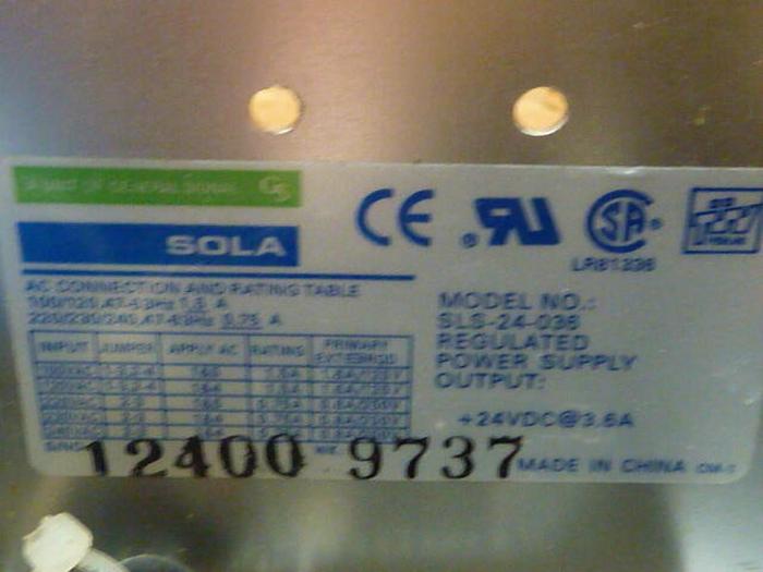Used SOLA ELECTRIC Power Supply SLS-24-036 Used