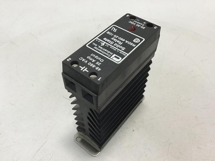 Used CONTINENTAL INDUSTRIES Solid State Relay RSDA-660-25-1DE #134731