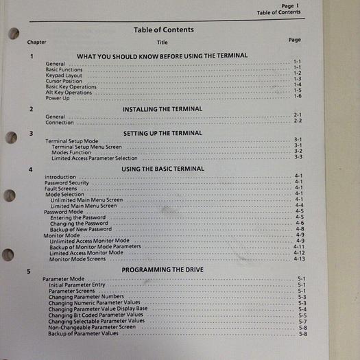 Used ALLEN BRADLEY Operation Manual 1300-5.5 #70838