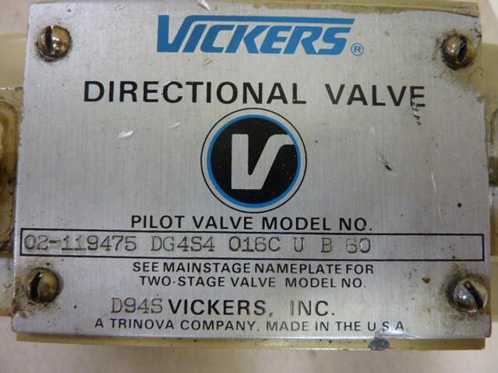 Used VICKERS Directional Valve C2119475DG4S4016CUB60 Used