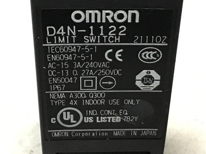 Used OMRON Limit Switch D4N-1122 #121655