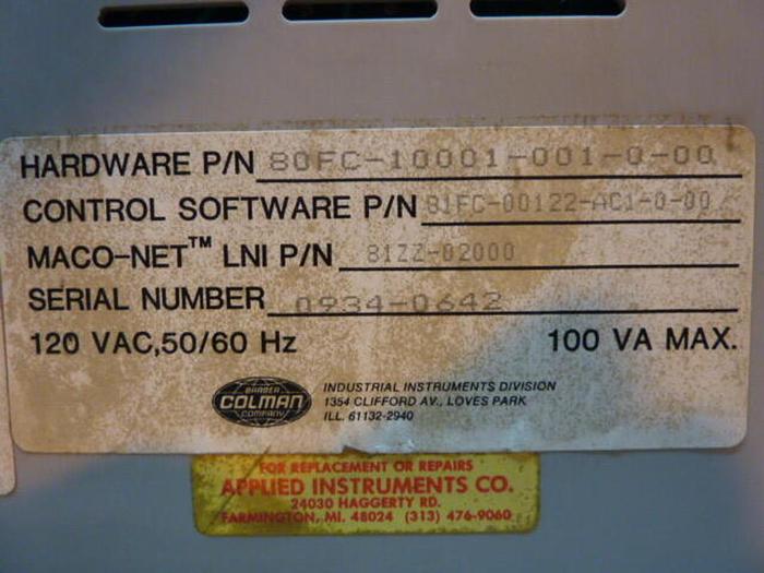 Used BARBER COLMAN Positioning Module 80FC-10001-001-0-00 Used