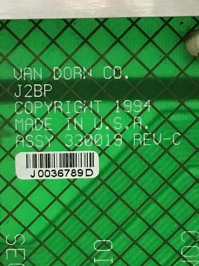 Used VAN DORN Control Rack 9 Slot 345228-B Used