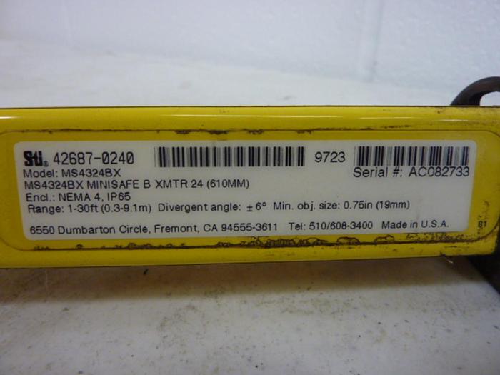 Used STI Light Curtain Transmitter MS4324BX #60018