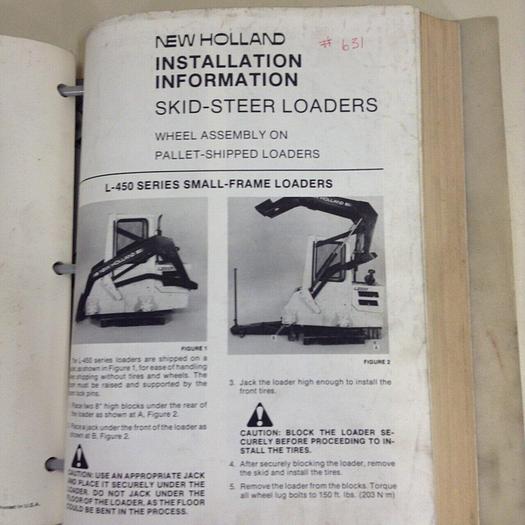 Used NEW HOLLAND Service Parts Catalog 5045142 #71018