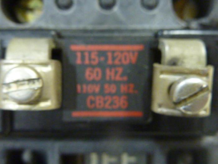 Used ALLEN BRADLEY Starter Size 1 509-BOD SER B W36 #47120