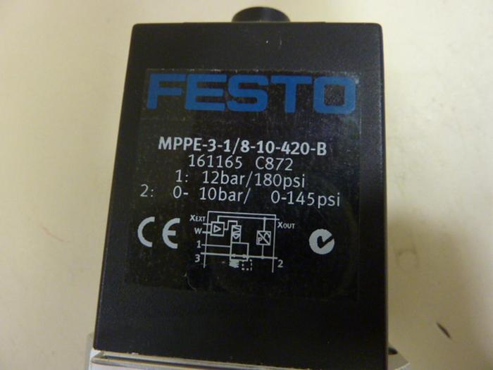 Used FESTO Proportional Pressure Regulator MPPE-3-1/8-10-420-B #64057