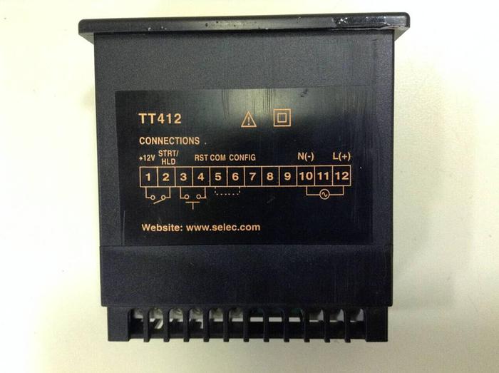 Used SELEC Totaliser Timer TT412 #86289