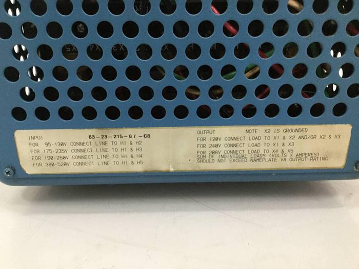 Used SOLA ELECTRIC Mini Micro Computer Regulator 63-23-215-8/C8 #93291