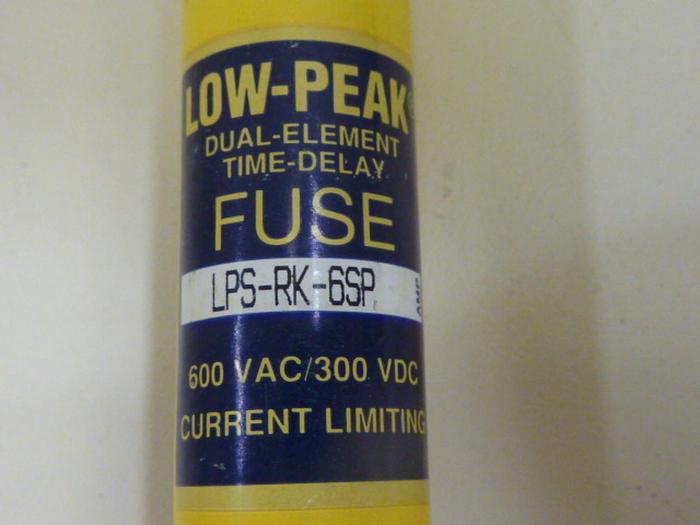 Used BUSSMANN 6 Amp Fuse LPS-RK-6SP #47410