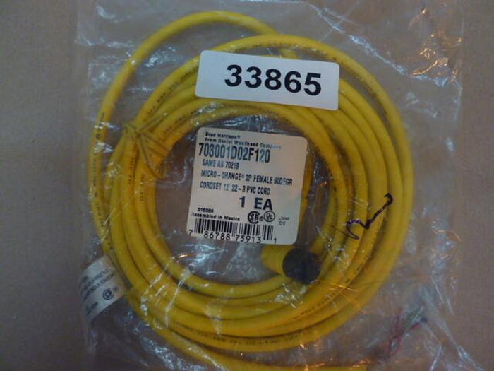 BRAD HARRISON / WOODHEAD Cable 703001D02F120 #33865