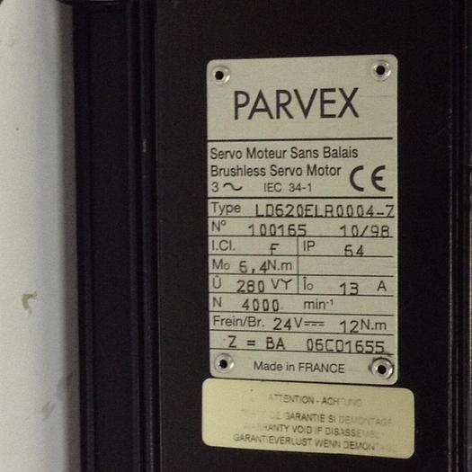Used PARVEX Brushless Servo Motor LD620ELR0004-7 Used