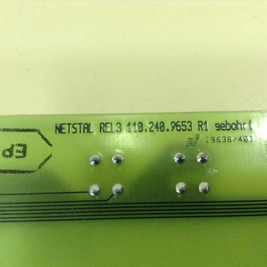 Used NETSTAL Relay Board REL3 110.240.9654 #77914
