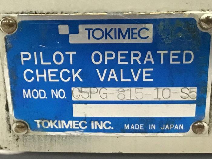 Used TOKIMEC VICKERS Valve C5PG-815-10-S5 #132963