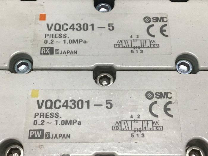 Used SMC Pneumatic Valve & Manifold VV5QC41-0503TFD #115106