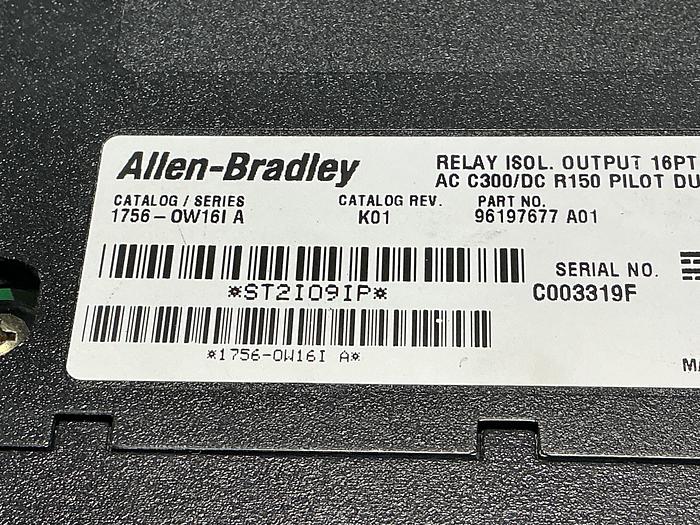 Used ALLEN BRADLEY 1756-OW16I SERIES A