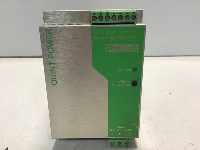 Used PHOENIX CONTACT Power Supply QUINT-PS-100-240AC/24DC/10 Used