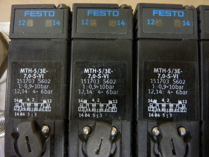 Used FESTO Control Block w/ Valves IFB8-03 #52792