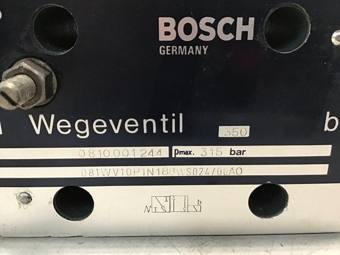 Used BOSCH Directional Valve 081WV10P1N188WS024 0 810 001 244 #137313