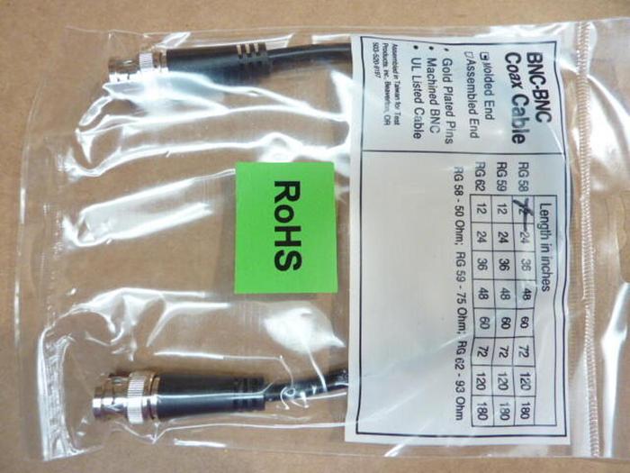 SOUTHWEST WIRE BNC-BNC Coax Cable RG58/U #39439