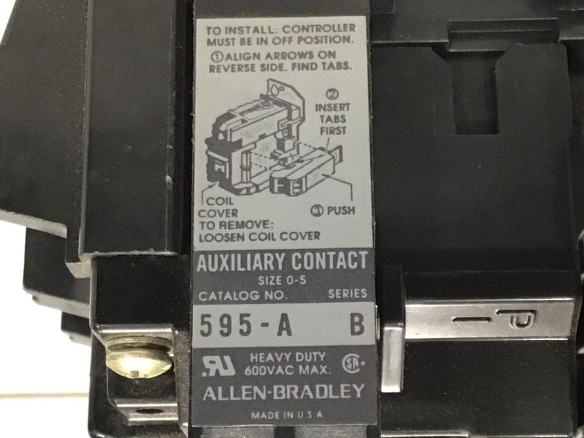 Used ALLEN BRADLEY Contactor 500-COD930 SER B USED