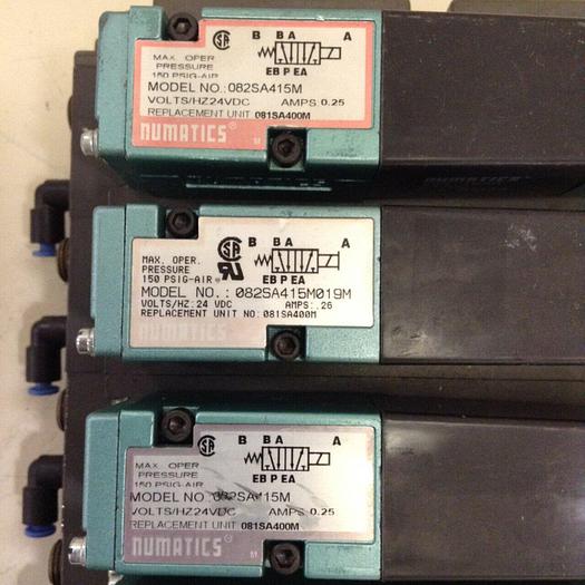 Used NUMATICS Control Block w/ Valves 082SA415M #80004