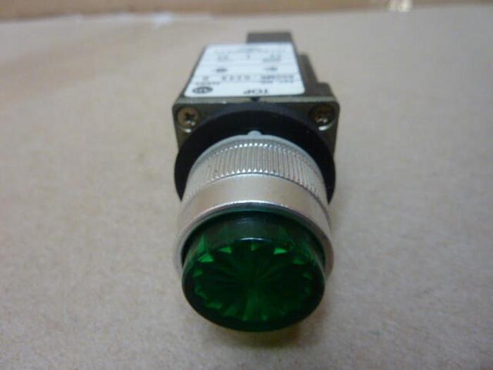 Used ALLEN BRADLEY Indicator Light 800MR-Q24S GREEN #30411 DNL SCRAPPED