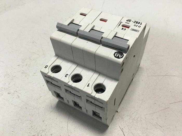 Used ALLEN BRADLEY Circuit Breaker 20 Amp 1492-SP3D200 #119631
